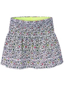 Lucky in Love Girl's Retro Doodles Smocked Skirt