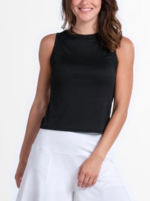 Lucky in Love Women's Hip Fit Rib Muscle Tank - Black