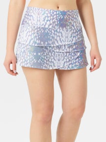 Lucky in Love Women's Oil Slick Scallop Skirt