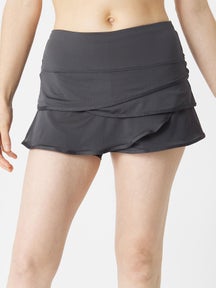 Lucky in Love Women's Core Scallop Skirt - Charcoal