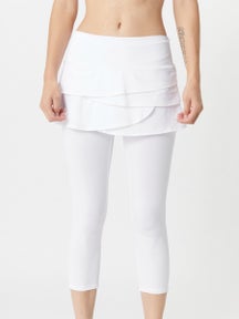 Lucky in Love Women's Scallop Skirt Capri White