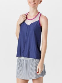 Lucky In Love Women's Berry Shimmer On Tie Back Tank