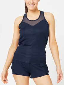 Lucky in Love Women's Core Rib Tie Back Tank - Navy