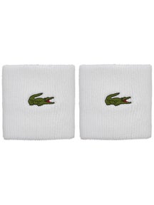 Lacoste Men's Doublewide Wristbands White
