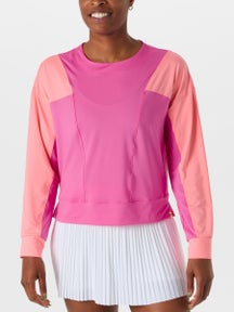 Lucky in Love Women's L-UV Colorblock Long Sleeve-Taffy