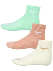 Nike Everyday Cushion Quarter Sock 3-Pack Mint