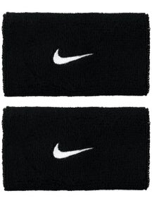 Nike Swoosh Doublewide Wristbands 2Pk Black