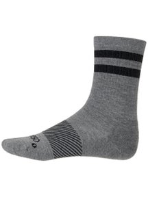 OS1st Wicked Comfort Crew Sock Charcoal Striped