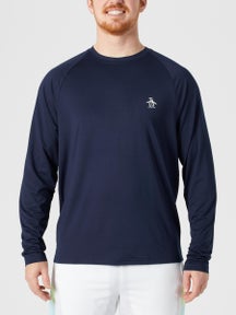 Penguin Men's Core LS Raglan Pull Over - Navy