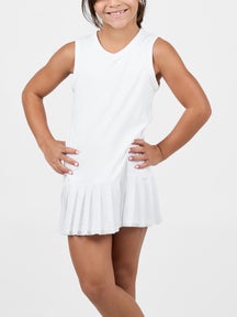Sofibella Girl's White Lotus Dress