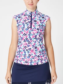 SanSoleil Women's SolTek LUX Mock Tank - Jungle