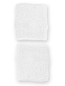 Tourna Single White Wristbands (pair)