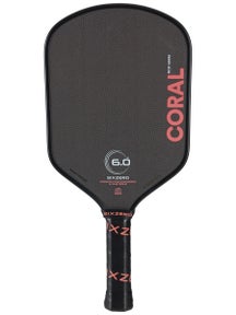 Six Zero Coral Hybrid Pickleball Paddle