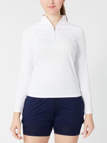 Tail Women's Essential Imelda 1/2 Zip LS - White