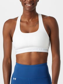 Under Armour Women's Crossback Mid Bra - White