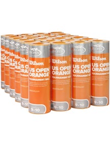 Wilson US Open Tourney Orange Tennis Ball 24 Can Case