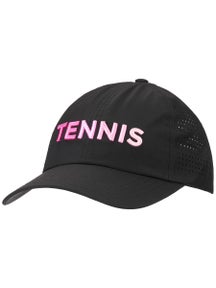 VimHue Women's Ombre Puff Tennis Hat - Black/Pink