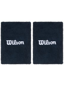 Wilson Core Doublewide Wristbands - Navy