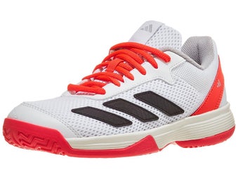 adidas Courtflash K White/Black/Red Junior Shoes