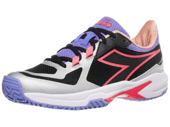 Diadora Trofeo 2 Women's Pickleball Shoes - Bk/Coral