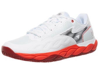 Mizuno Wave Enforce Court White/Red Men's Shoes 