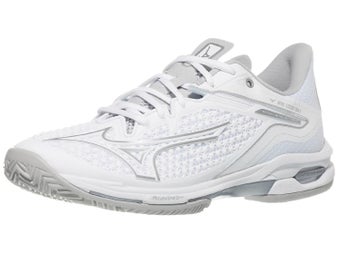 Mizuno Wave Exceed Tour 6 Clay White/Silver Wom's Shoes