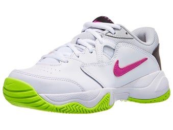 Nike Court Jr Lite White/Fuchsia/Lime Junior Shoes