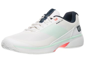 Wilson Rush Lite 5 White/Bay/Coral Men's Shoes