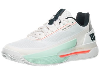 Wilson Rush Tour 5 Clay White/Bay/Coral Men's Shoes