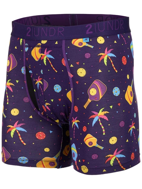 2UNDR Mens Swing Shift 6 Boxer Brief- Pickle Paradise