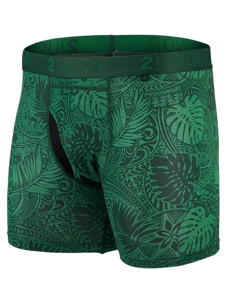 2UNDR Mens Swing Shift 6 Boxer Brief - Coastal Green