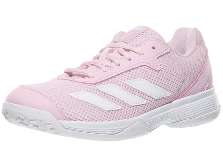 adidas Courtflash K Distilled Pink/White Junior Shoes