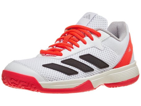 adidas Courtflash K White/Black/Red Junior Shoes