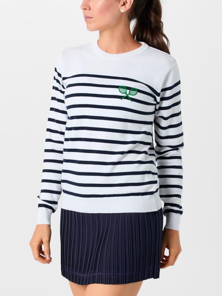 Ame & Lulu Womens Club Sport Rally Stripe Sweater