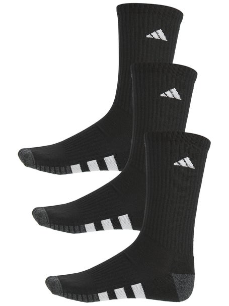 adidas Mens Cushioned 3.0 3-Pack Crew Socks Black