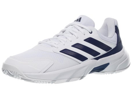 adidas CourtJam Control 3 White/Dark Blue Mens Shoes
