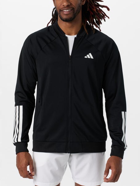 adidas Mens Core Club 3-Stripe Knit Jacket