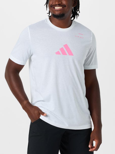 adidas Mens Fall Logo Graphic T-Shirt - White