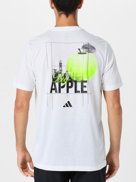 adidas Mens Fall Tennis Apple Graphic T-Shirt