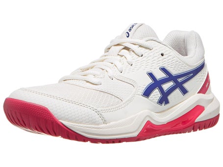 Asics Gel Dedicate 8 Cream/Dark Cobalt Womens Shoes