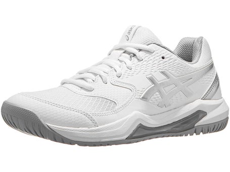 Asics Gel Dedicate 8 White/Silver Womens Shoes