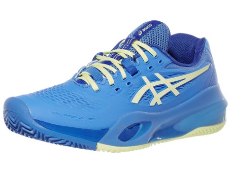 Asics Gel Resolution X Clay Blue/Yellow Womens Shoes
