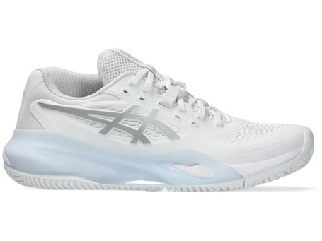 Asics Gel Resolution X Clay White/Silver Womens Shoes