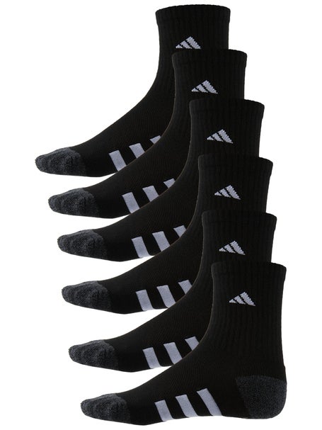adidas Youth Cushioned Crew 6-Pack Sock Black