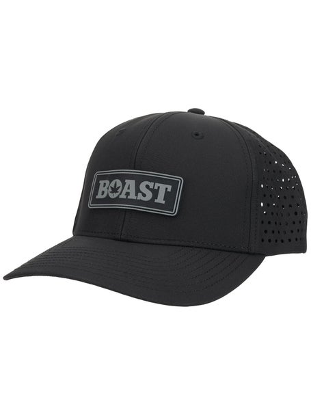 BOAST Mens Fall Perforated Trucker Hat - Black/Grey