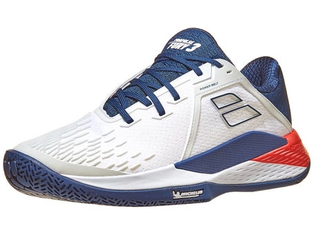 Babolat Propulse Fury 3 AC White/Blue Men's Shoes