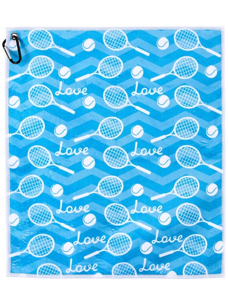 Born To Rally Tennis Love Towel - Turquoise