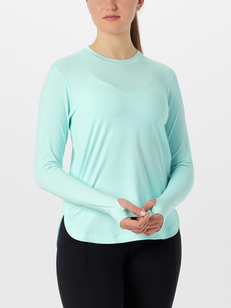 BloqUV Womens Relaxed Scallop Long Sleeve - Mint