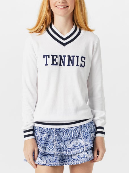 Bubble Womens Hatton Sweater - TENNIS White