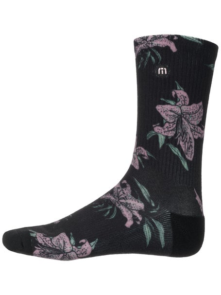 Travis Mathew Mens Paradise Peak Crew Socks - Black